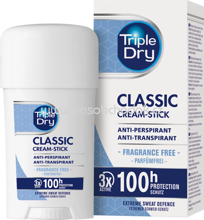 Triple Dry Antitranspirant Deostick Classic, 45 ml