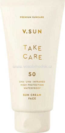 V.SUN Sonnencreme Gesicht 'take care' LSF 50, 75 ml