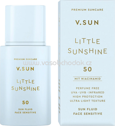 V.SUN Sonnenfluid Gesicht sensitive "little Sunshine" LSF 50, 30 ml