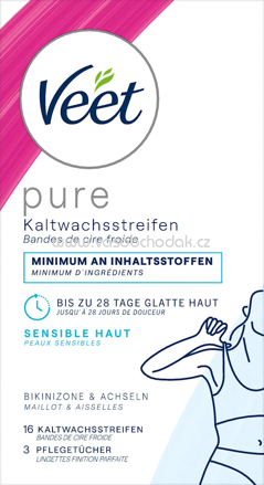 Veet Kaltwachsstreifen Bikini & Achseln, 16 St