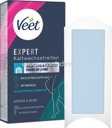 Veet Kaltwachsstreifen Körper & Beine, 20 St
