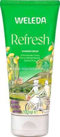 WELEDA Cremedusche Refresh Citrus, 200 ml