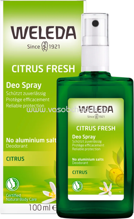 WELEDA Deo Zerstäuber Citrus, 100 ml