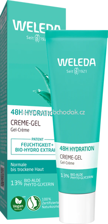 WELEDA Gesichtscreme Gel 48H Hydration, 30 ml
