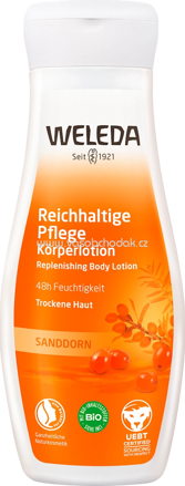 WELEDA Körperlotion reichhaltige Pflege Sanddorn, 200 ml