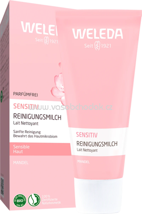 WELEDA Reinigungsmilch sensitive Mandel, 75 ml