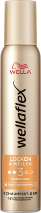 wellaflex Schaumfestiger Locken & Wellen, Starker Halt, 200 ml