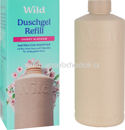 Wild Duschgel Cherry Blossom, Nachfüllpack, 300 ml