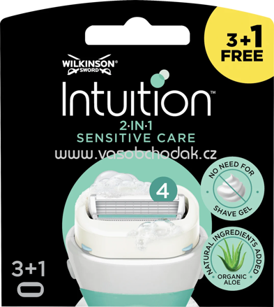 WILKINSON SWORD Rasierklingen, Intuition Sensitive Care, 4 St