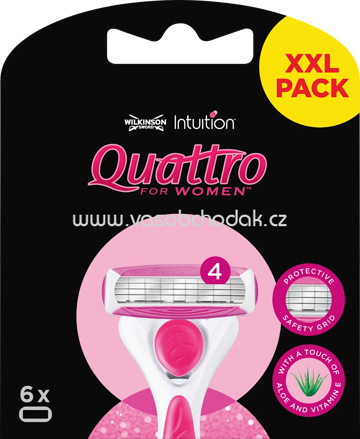 WILKINSON SWORD Rasierklingen, Quattro for women, 6 St