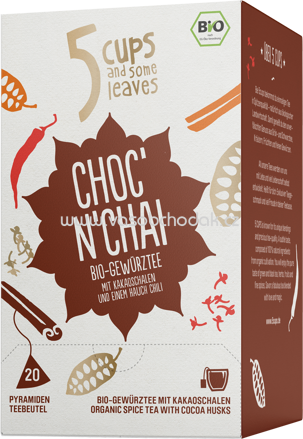 5 CUPS Choc'n Chai Bio Gewürztee, 20 Beutel