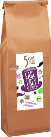 5 CUPS The Adventures of Earl Grey Bio Schwarztee, 200g