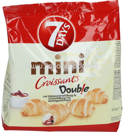 7 Days Double Mini Croissant Kakao & Vanille, 185g