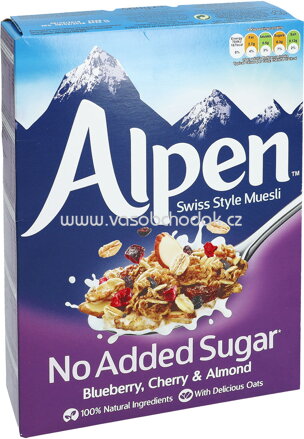 Alpen No Added Sugar Blueberry, Cherry & Almond, 560g