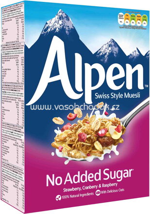 Alpen No Added Sugar Strawberry, Cranberry & Raspberry, 560g