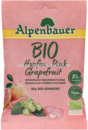 Alpenbauer Bio Hopfen-Pink Grapefruit Bonbons, 90g