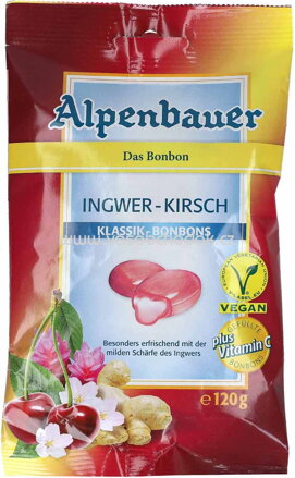 Alpenbauer Klassik-Bonbons Ingwer-Kirsch, 120g