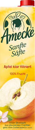 Amecke Sanfte Säfte Apfel klar filtriert, 1l