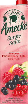 Amecke Sanfte Säfte Himbeer-Johannisbeer-Apfel, 1l