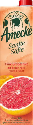 Amecke Sanfte Säfte Pink Grapefruit mit mildem Apfel, 1l