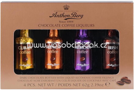 Anthon Berg Chocolate Coffee Liqueurs, 4 St, 62g