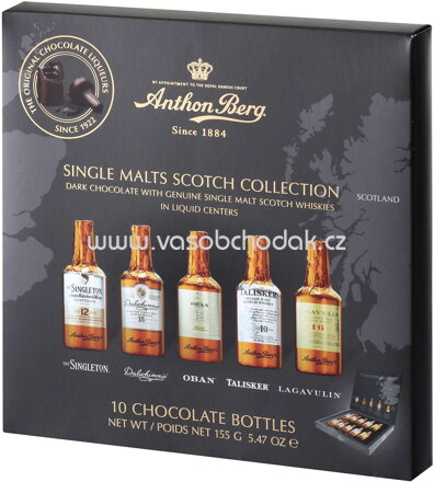 Anthon Berg Single Malts Scotch Collection, 10 St, 155g