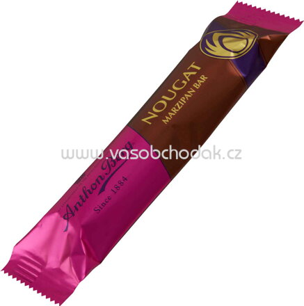 Anthon Berg Nougat Marzipan Bar, 40g