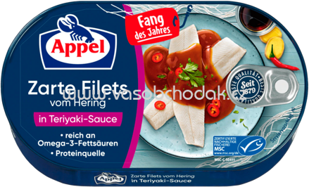 Appel Heringsfilets in Teriyaki-Sauce, 190g