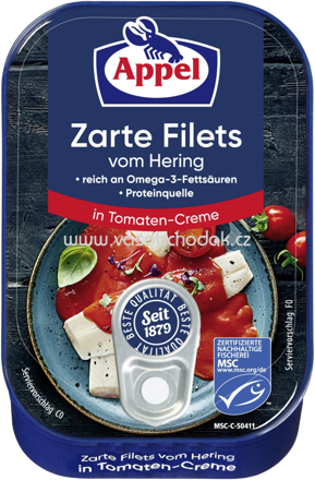 Appel Heringsfilets Tomaten-Creme, 100g