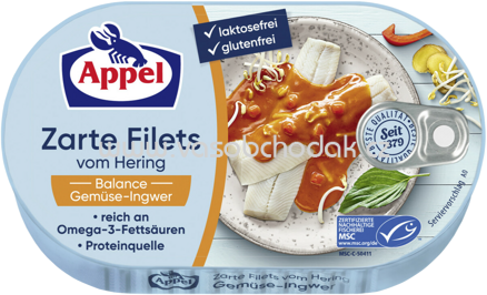 Appel Heringsfilets Balance Gemüse-Ingwer, 200g