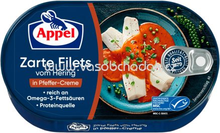 Appel Heringsfilets in Pfeffer-Creme, 200g