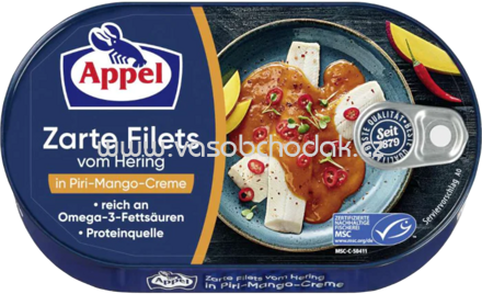 Appel Heringsfilets in Piri-Mango-Creme, 200g