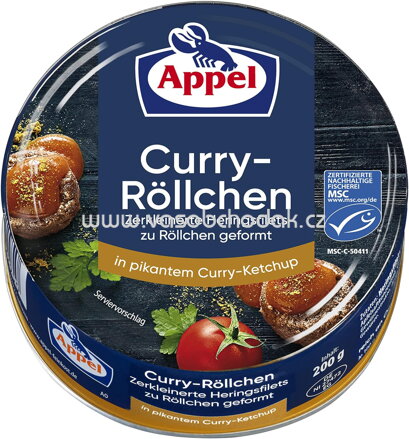 Appel Curry Röllchen, 200g