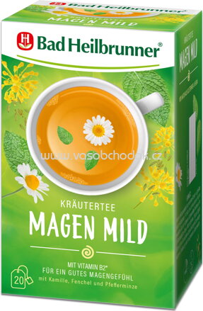 Bad Heilbrunner Kräutertee Magen Mild, 20 Beutel