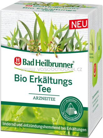 Bad Heilbrunner Bio Erkältungs Tee im Pyramidenbeutel, 12 Beutel