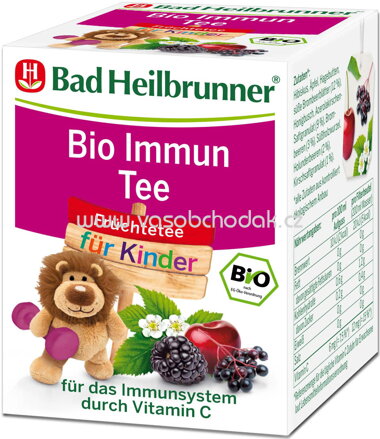 Bad Heilbrunner Bio Immun Tee für Kinder, 8 Beutel