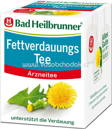 Bad Heilbrunner Fettverdauungs Tee, 8 Beutel