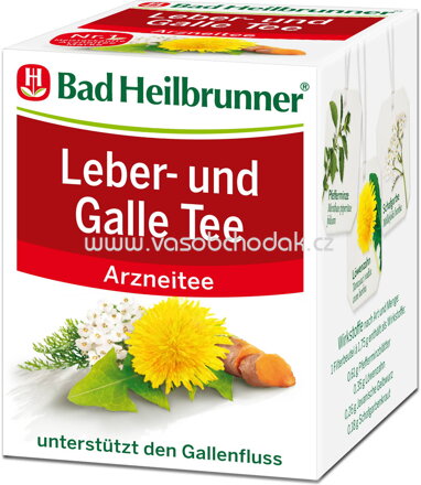 Bad Heilbrunner Leber und Galle Tee, 8 Beutel