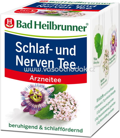 Bad Heilbrunner Schlaf und Nerven Tee, 8 Beutel