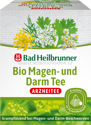 Bad Heilbrunner Bio Magen- und Darm Tee im Pyramidenbeutel, 12 Beutel
