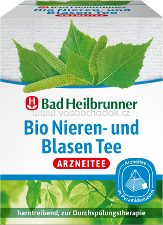 Bad Heilbrunner Bio Nieren- und Blasen Tee im Pyramidenbeutel, 12 Beutel