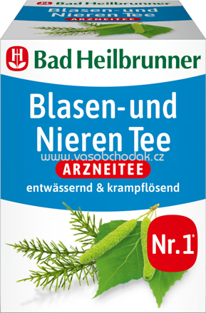 Bad Heilbrunner Blasen und Nieren Tee, 8 Beutel
