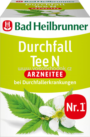 Bad Heilbrunner Durchfall Tee N, 8 Beutel