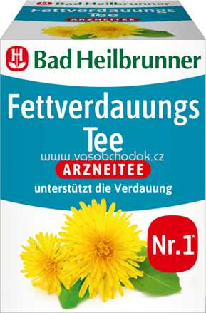 Bad Heilbrunner Fettverdauungs Tee, 8 Beutel