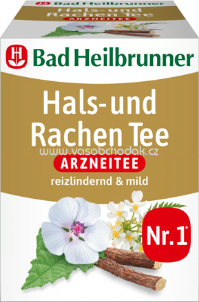Bad Heilbrunner Hals und Rachen Tee, 8 Beutel