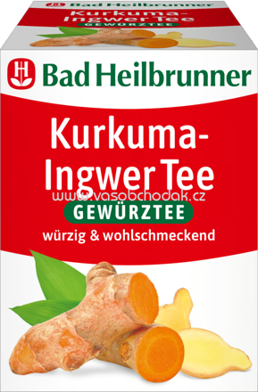 Bad Heilbrunner Kurkuma Ingwer Tee, 8 Beutel