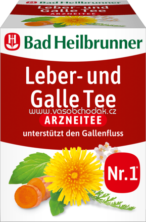 Bad Heilbrunner Leber und Galle Tee, 8 Beutel