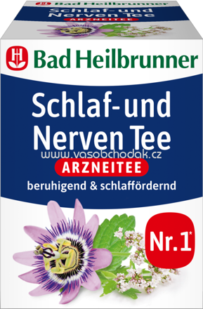 Bad Heilbrunner Schlaf und Nerven Tee, 8 Beutel