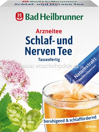 Bad Heilbrunner Schlaf und Nerven Tee Tassenfertig, 10 St