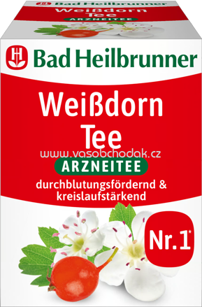 Bad Heilbrunner Weißdorn Tee, 8 Beutel